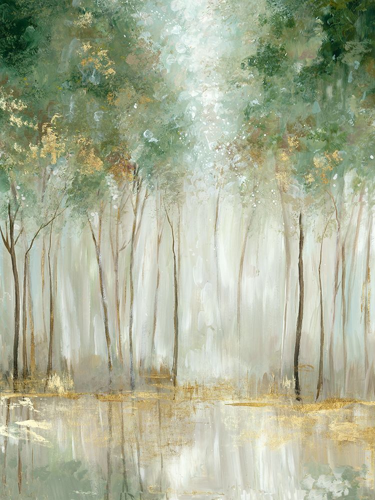 Green And Gold Forest art print by Allison Pearce for $57.95 CAD
