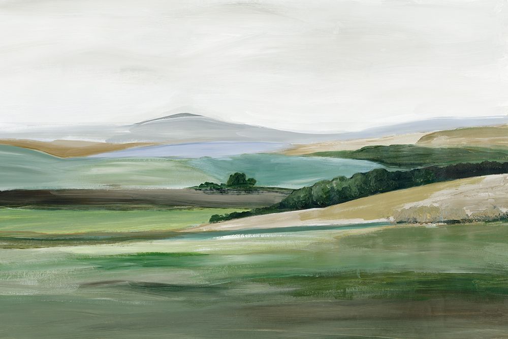 Green Hillside Horizon art print by Allison Pearce for $57.95 CAD