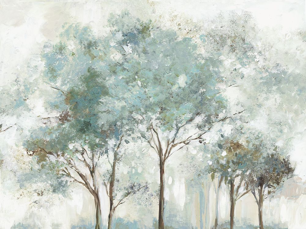 Enchanted Teal Forest art print by Allison Pearce for $57.95 CAD