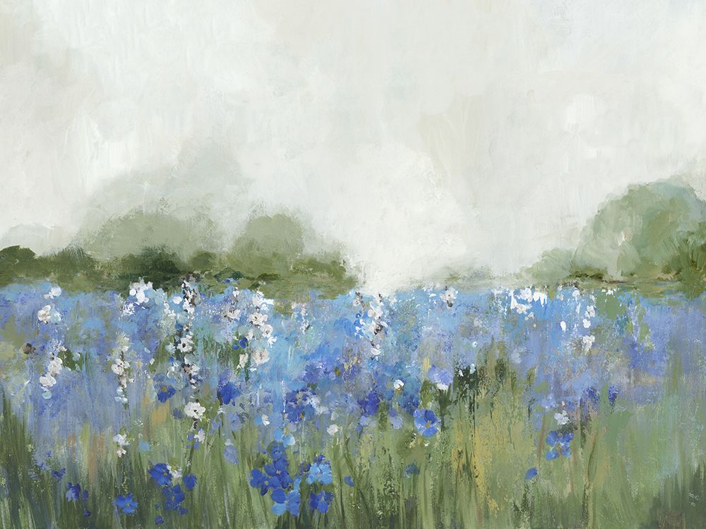 Meadow Bluebells Field art print by Allison Pearce for $57.95 CAD