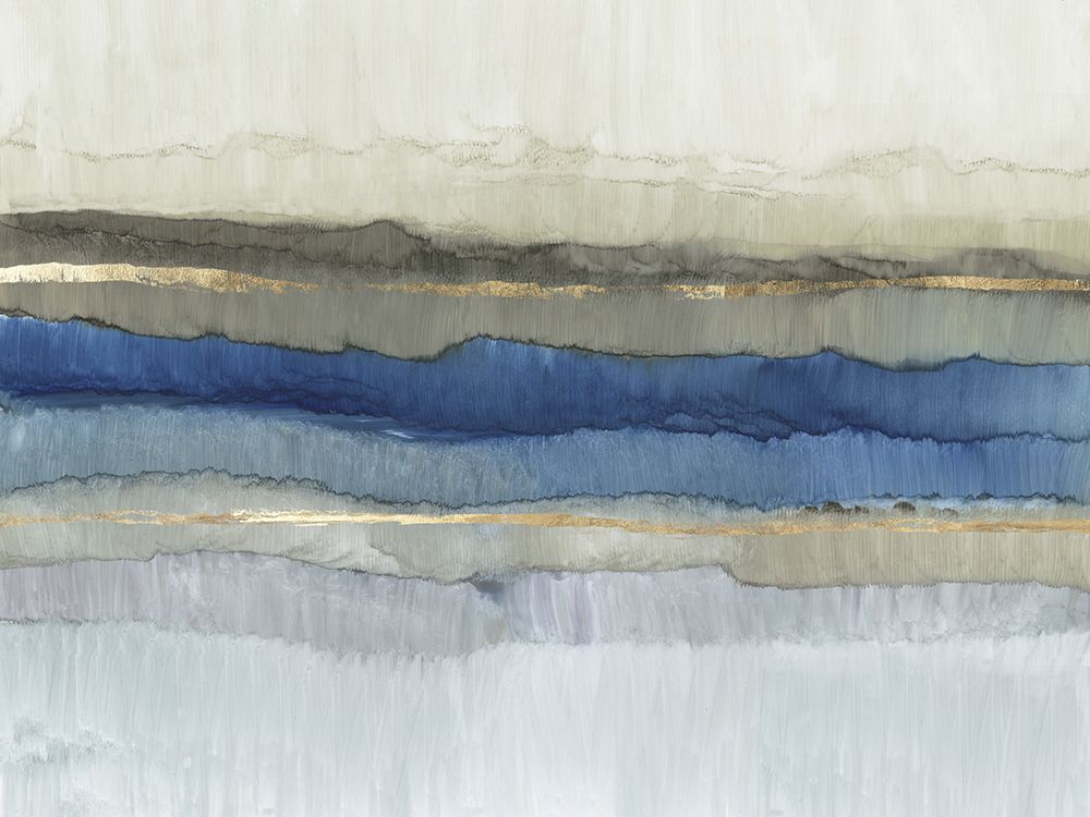 Serene Blue Layers art print by Allison Pearce for $57.95 CAD