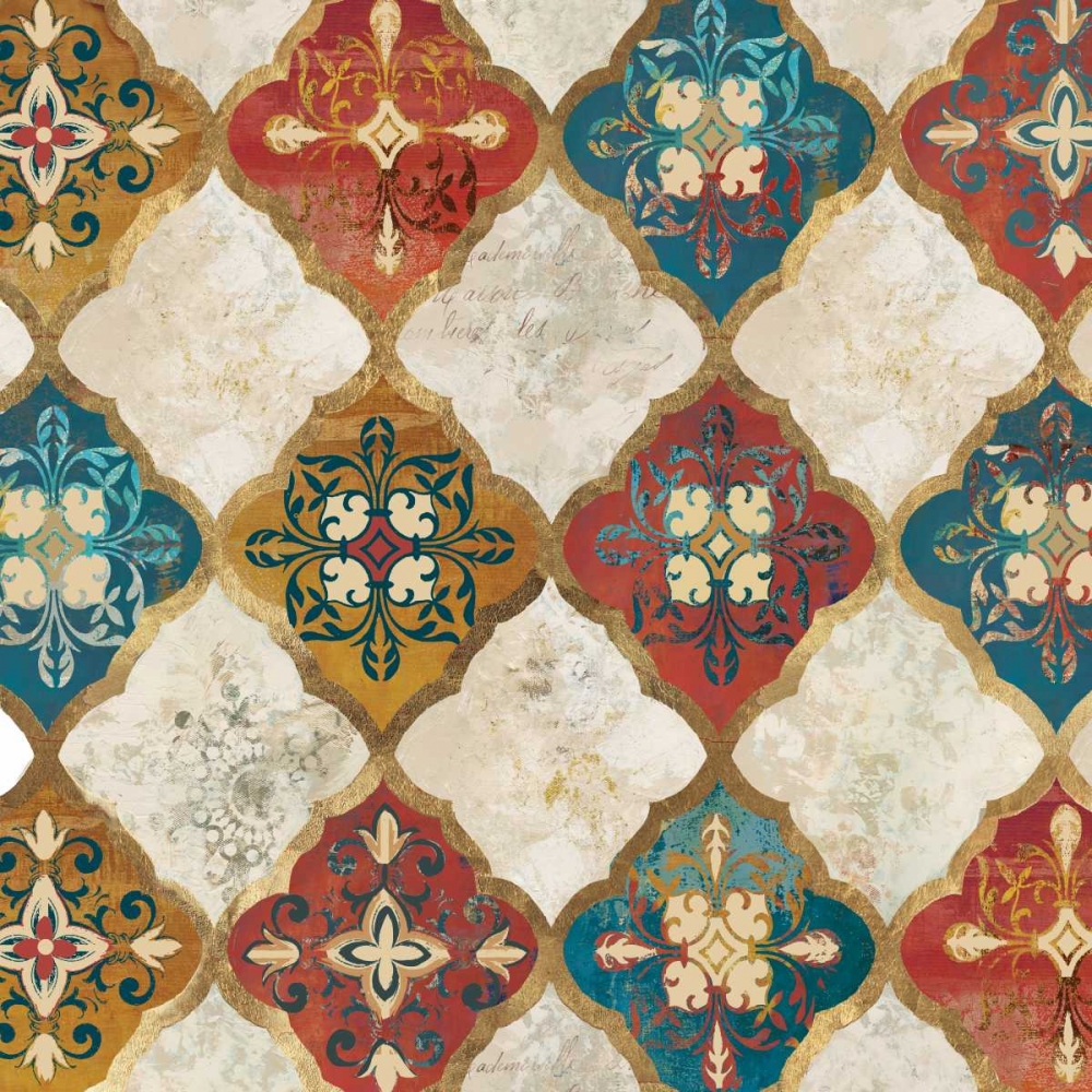 Moroccan Spice Tiles I art print by PI Studio for $57.95 CAD
