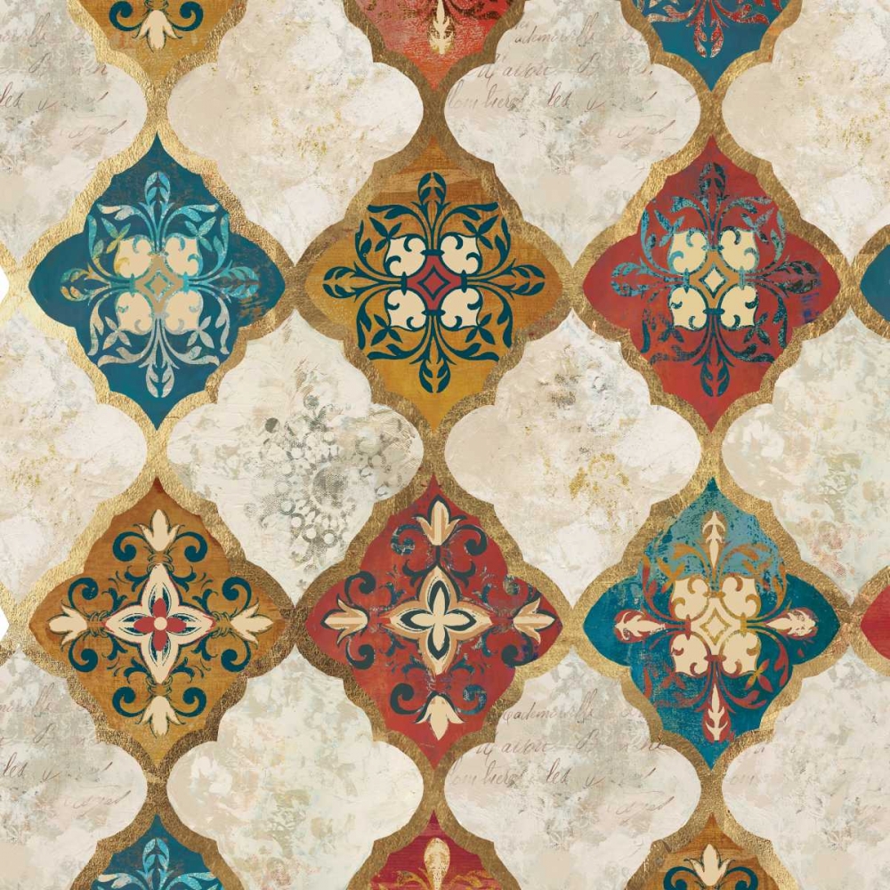 Moroccan Spice Tiles I art print by PI Studio for $57.95 CAD