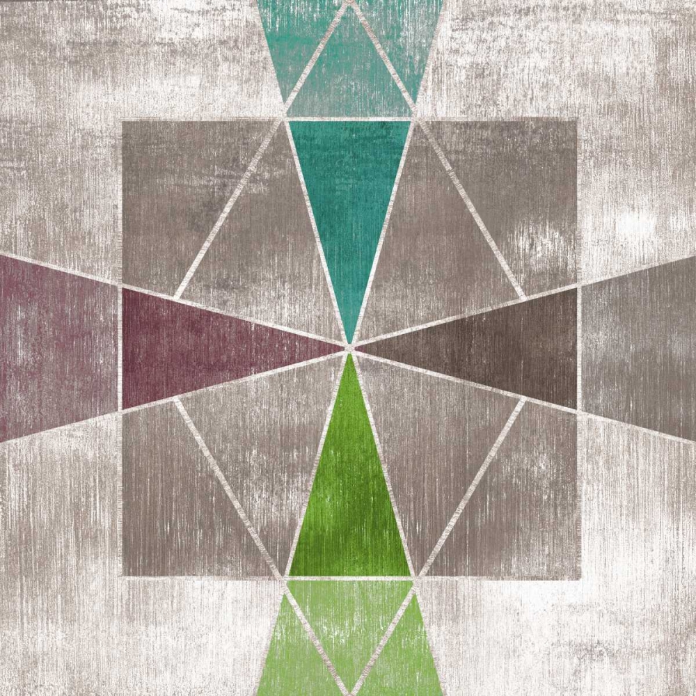 Grey Geo I art print by PI Galerie for $57.95 CAD