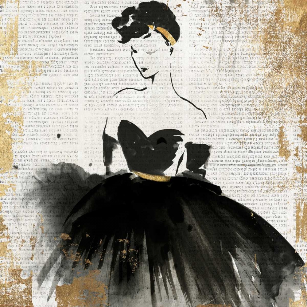 Lady in Black I art print by PI Studio for $57.95 CAD