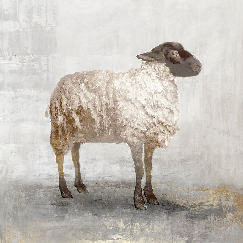Rustic White Sheep art print by Pi Studio for $57.95 CAD