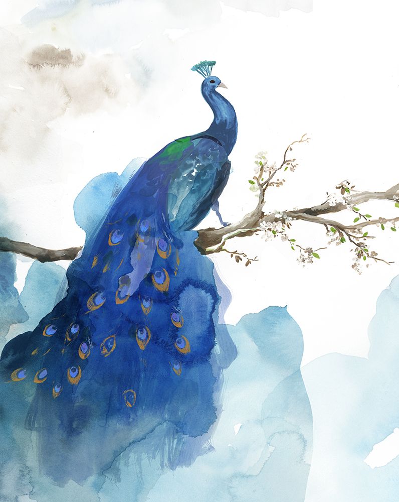 Blue Peacock art print by PI Studio  for $57.95 CAD