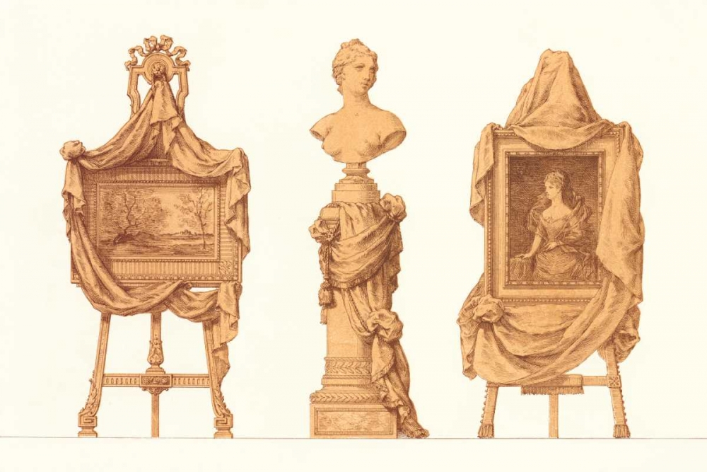 Chevalet et Piedestal Drapes art print by PI Collection for $57.95 CAD