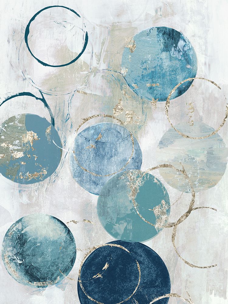Blue Circles I art print by Tom Reeves for $57.95 CAD