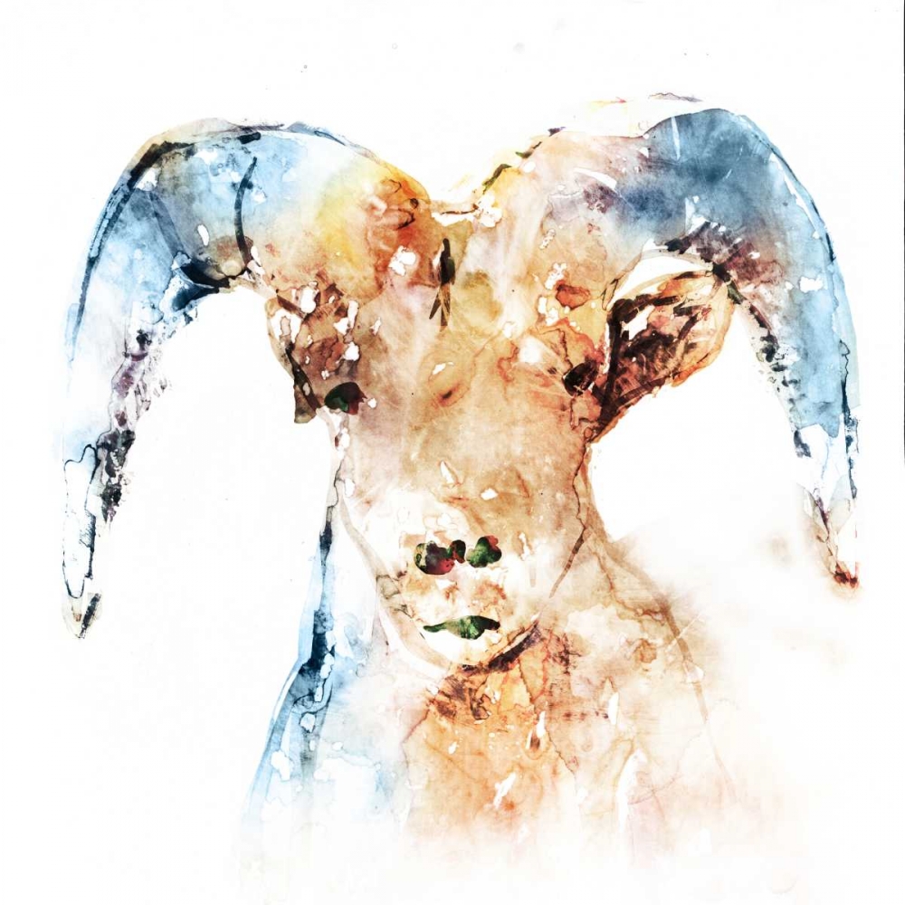 Watercolour Ram art print by Edward Selkirk for $57.95 CAD