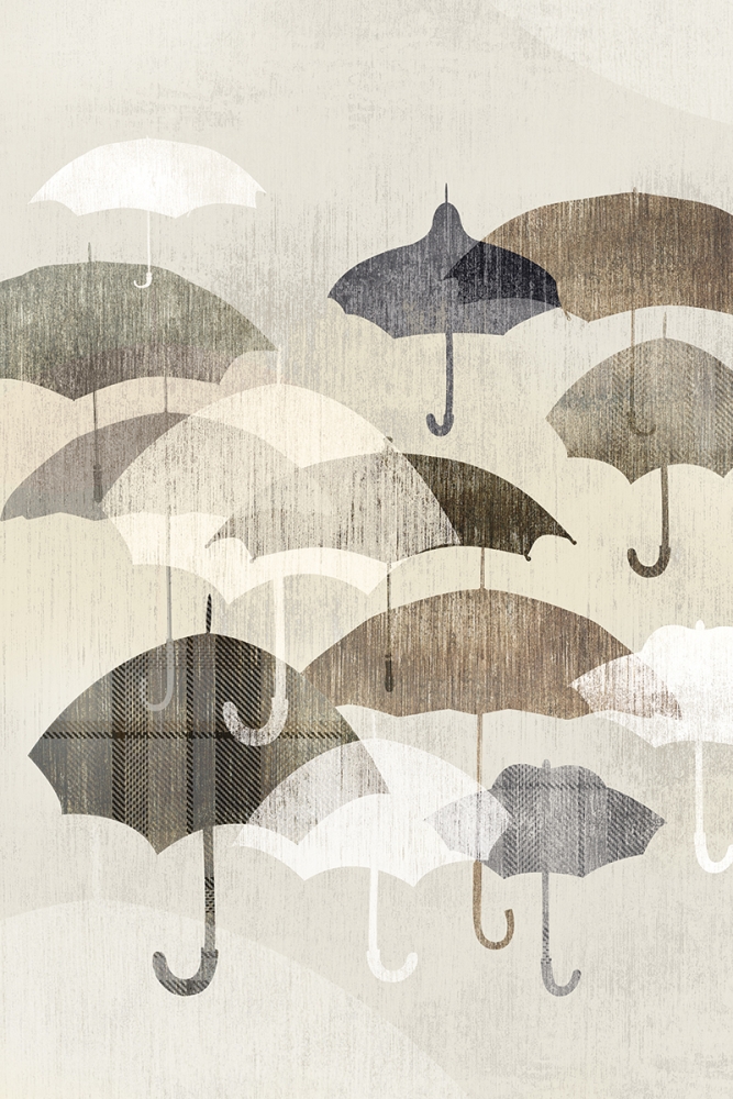 Umbrella Rain I art print by Edward Selkirk for $57.95 CAD