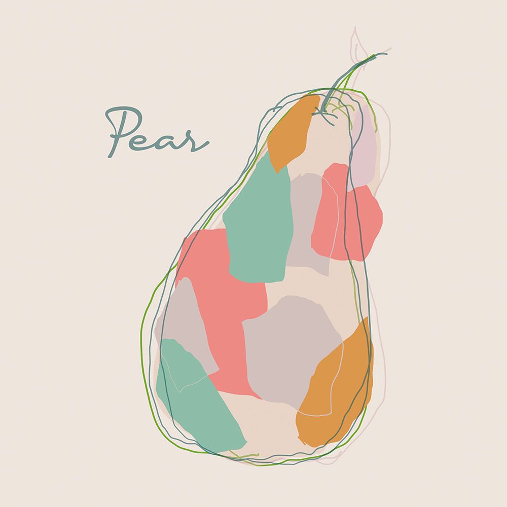 Fresh Pear art print by J:L Design for $57.95 CAD