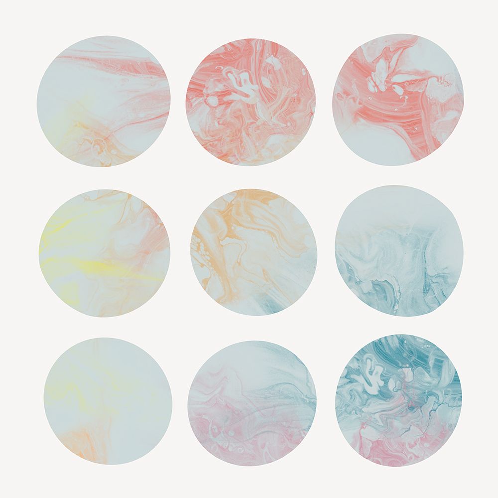Pastel Dipped Circles II art print by J:L Design for $57.95 CAD