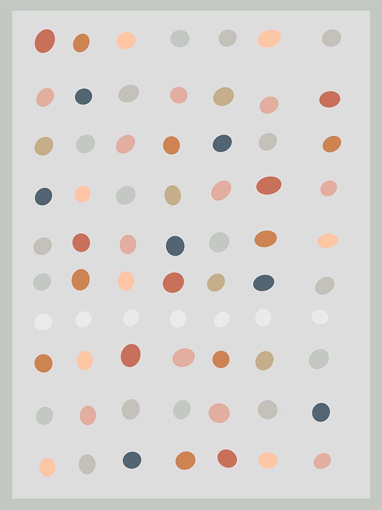 Polka Dot Circles I art print by J:L Design for $57.95 CAD