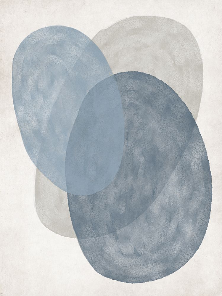 Blue Water Circles I art print by J:L Design for $57.95 CAD