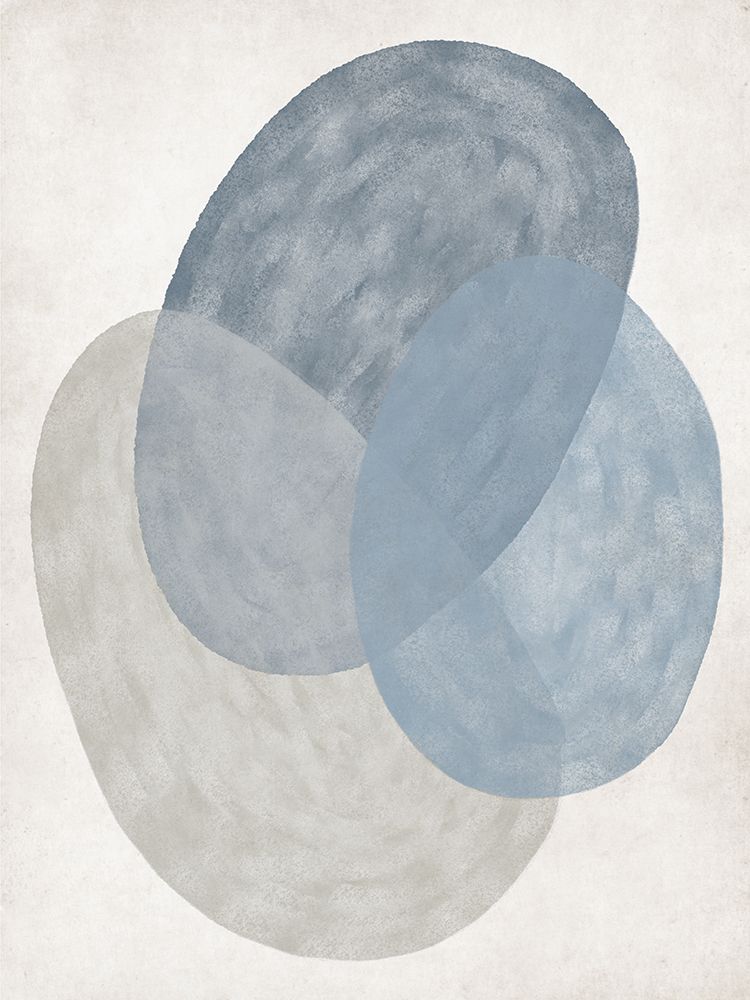 Blue Water Circles II art print by J:L Design for $57.95 CAD