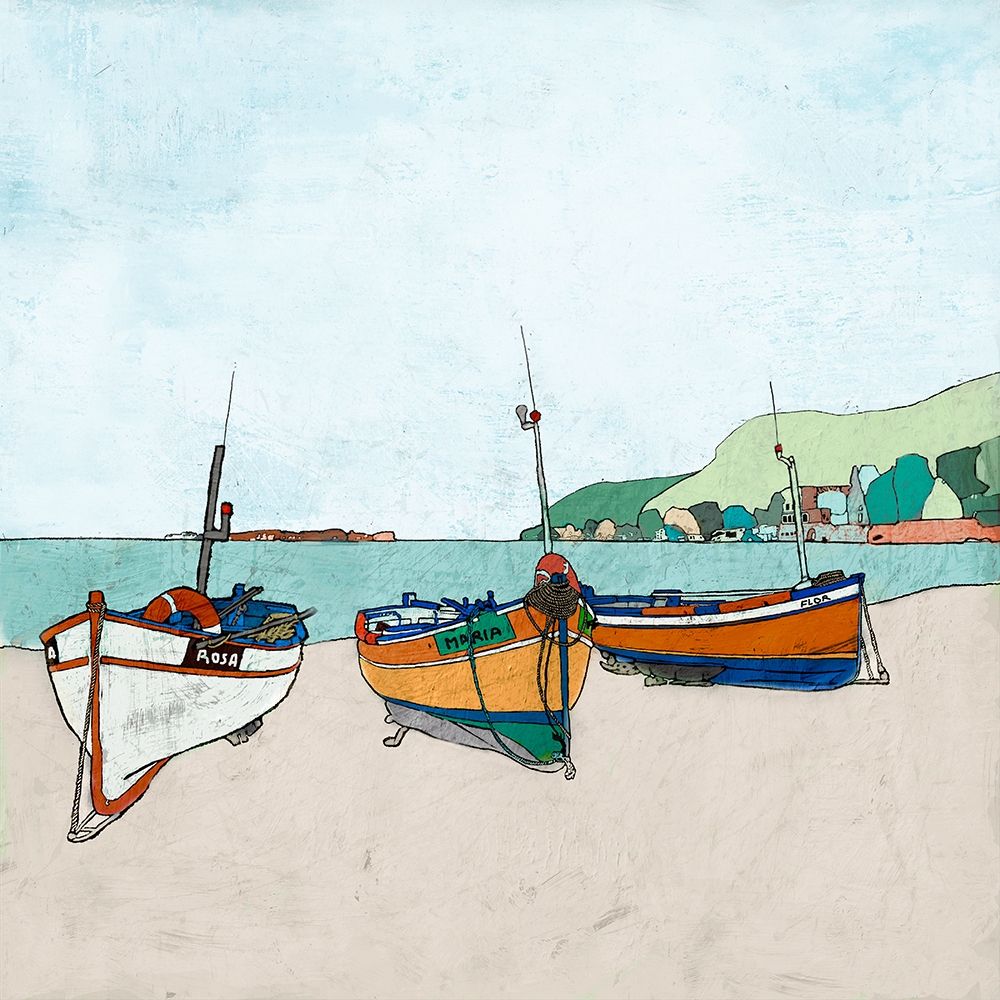 Three Boats art print by E.L. Cacho for $57.95 CAD