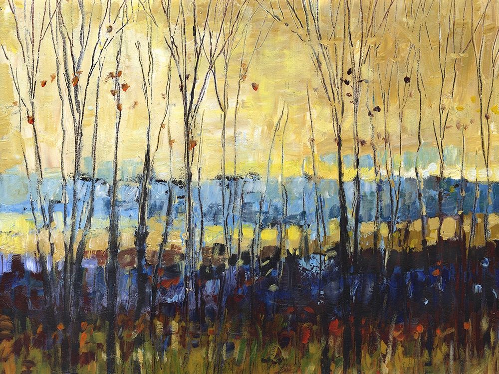 A field through trees art print by Wendy Kroeker for $57.95 CAD