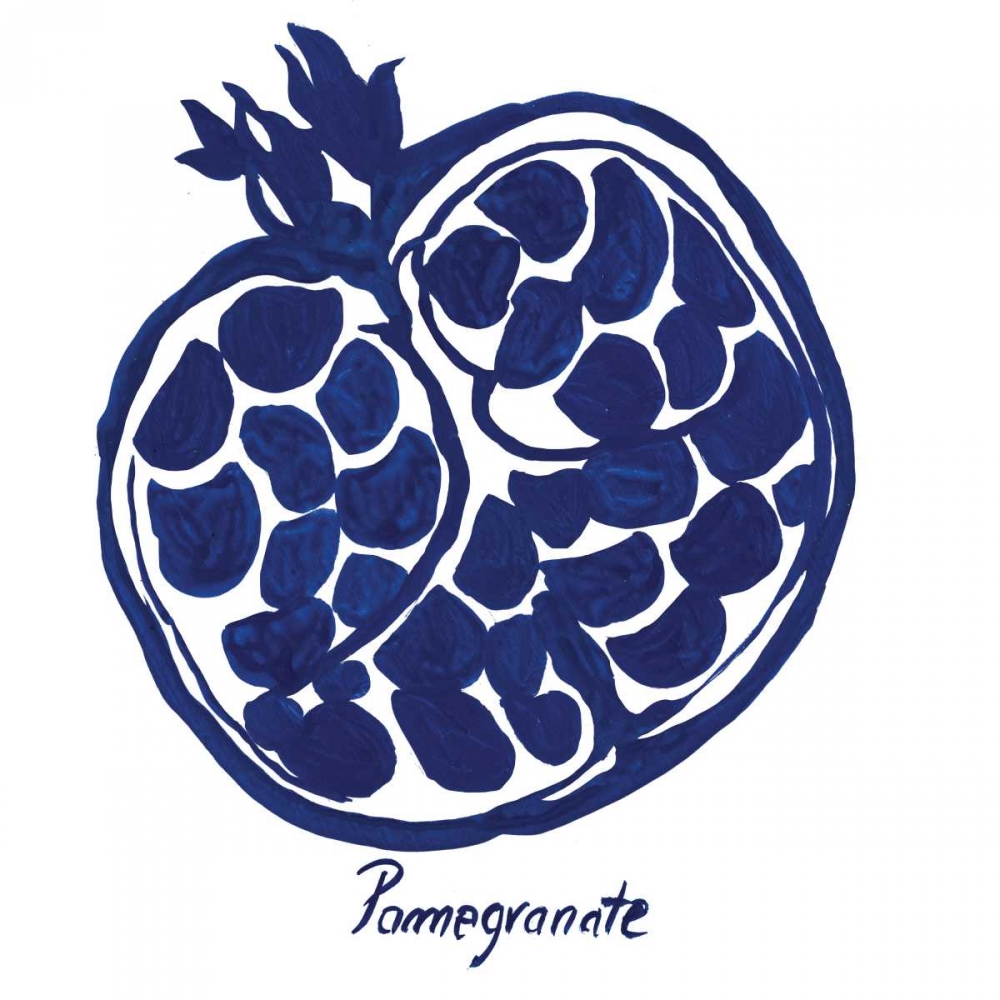 Indigo Pomegranate art print by Aimee Wilson for $57.95 CAD