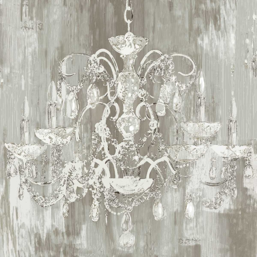 Silver Chandelier art print by Aimee Wilson for $57.95 CAD