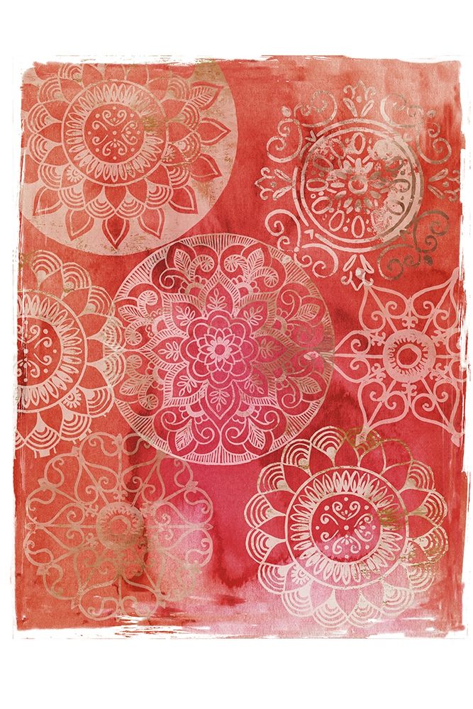 Crimson Medallions  art print by Aimee Wilson for $57.95 CAD