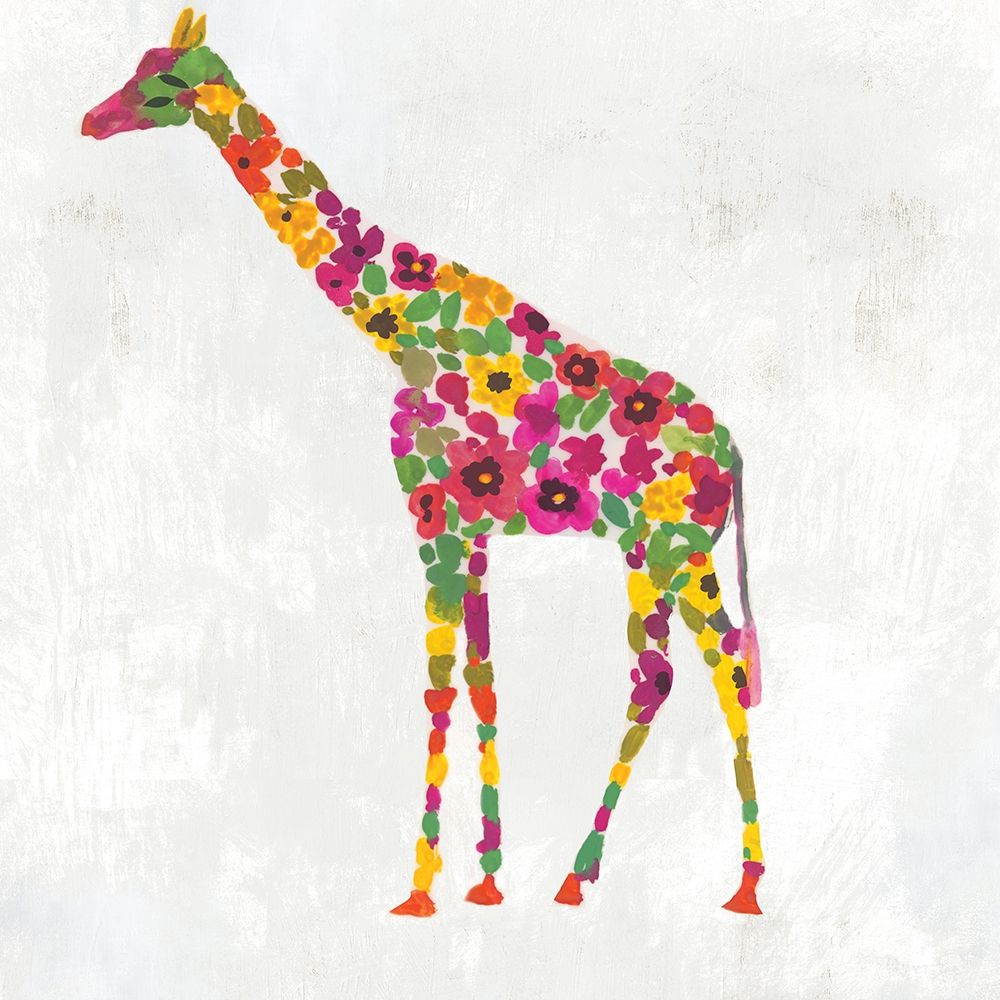 Blooming Giraffe I art print by Aimee Wilson for $57.95 CAD