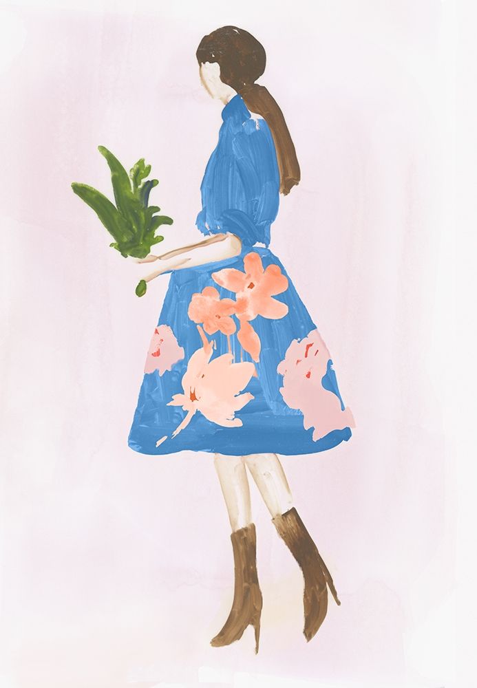Girl with Plant art print by Aimee Wilson for $57.95 CAD
