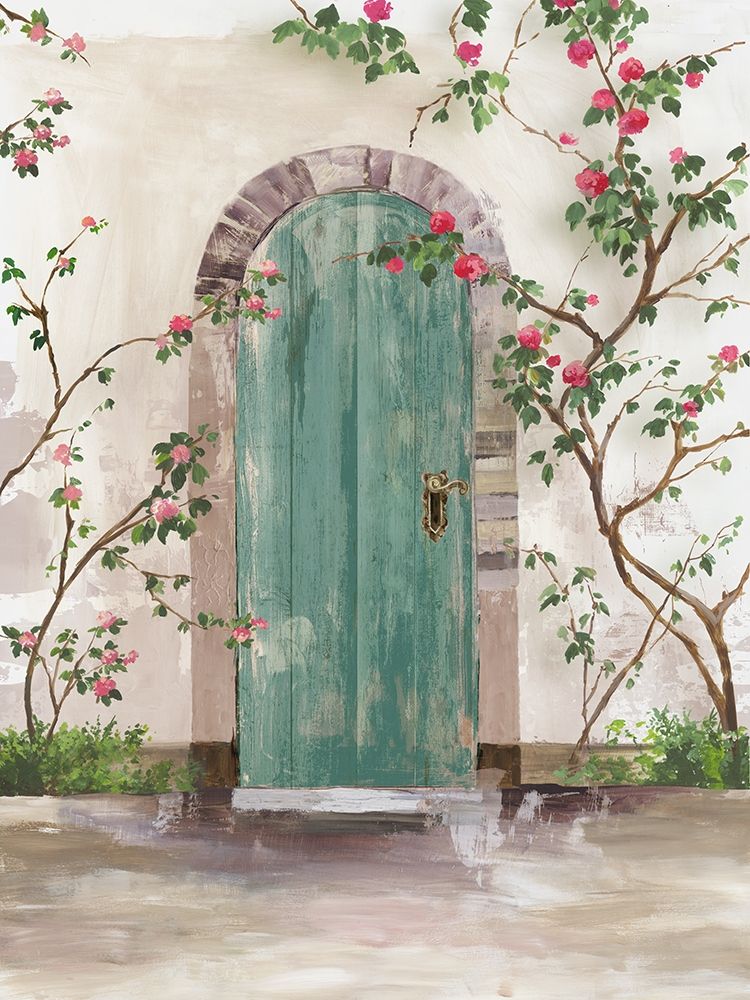 Arch Door with Roses  art print by Aimee Wilson for $57.95 CAD