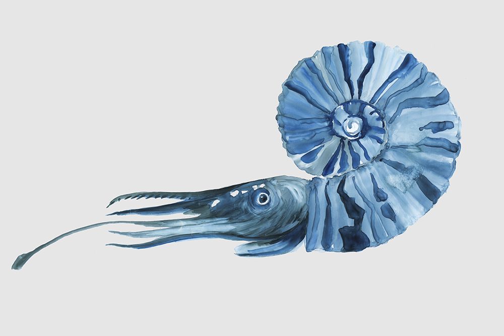 Blue Shrimp I art print by Aimee Wilson for $57.95 CAD