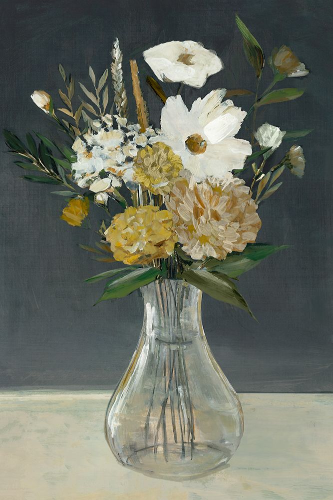 Vintage Yellow Bouquet II art print by Hannah Dawson for $57.95 CAD