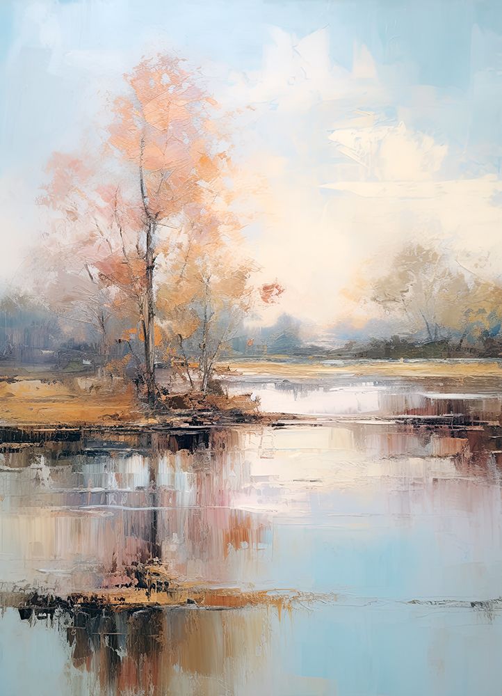 Autumn Pond art print by Raymond Powers for $57.95 CAD