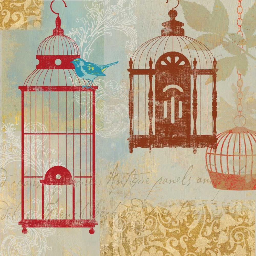Bird on a Cage I art print by Aimee Wilson for $57.95 CAD