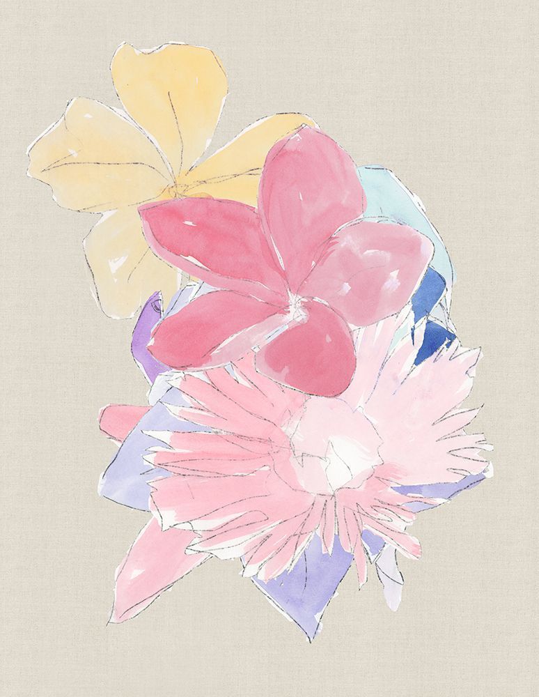 Floral Block II art print by Cartissi  for $57.95 CAD