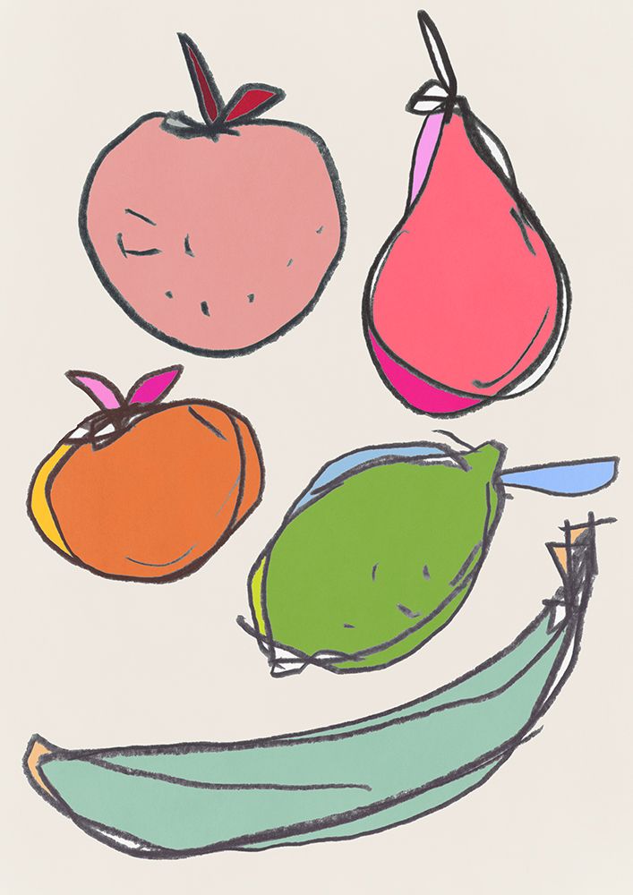 Stylish Fruit Mix I art print by Cartissi for $57.95 CAD