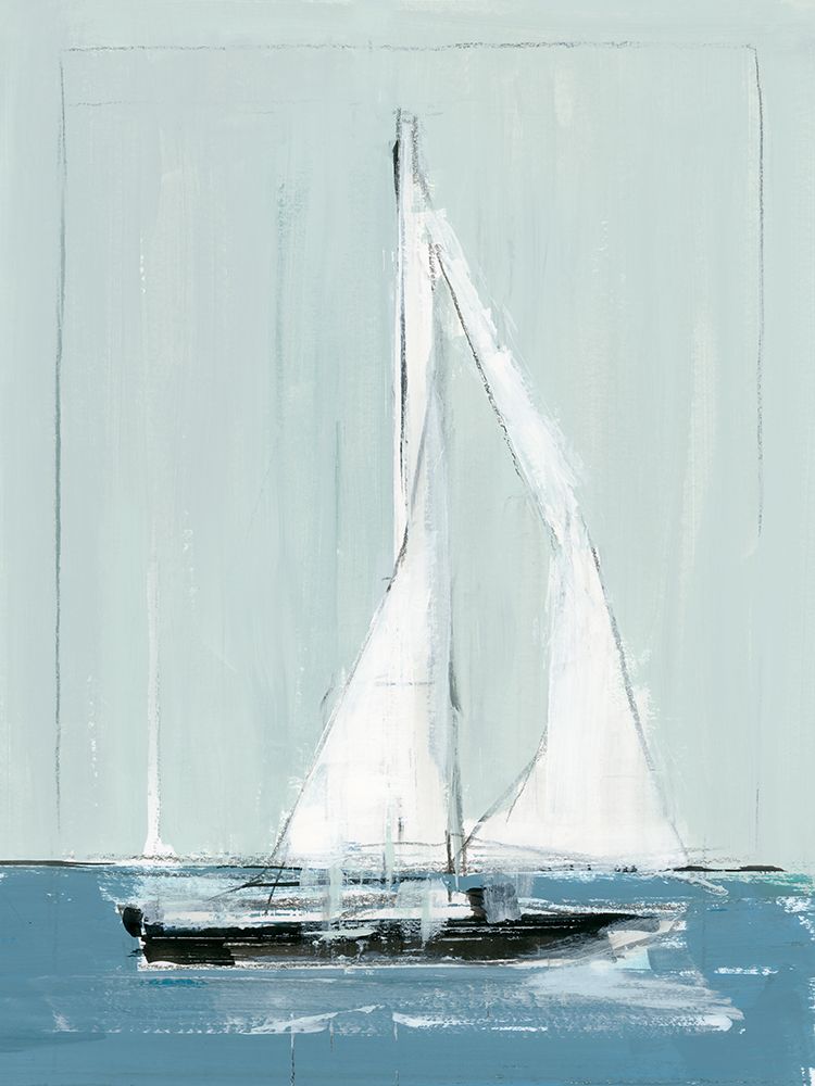 Set Blue Sail I art print by Cartissi for $57.95 CAD
