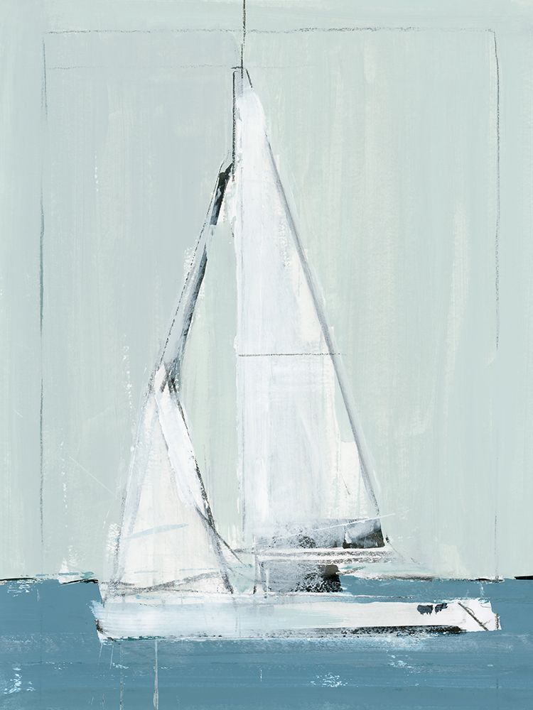 Set Blue Sail II art print by Cartissi for $57.95 CAD