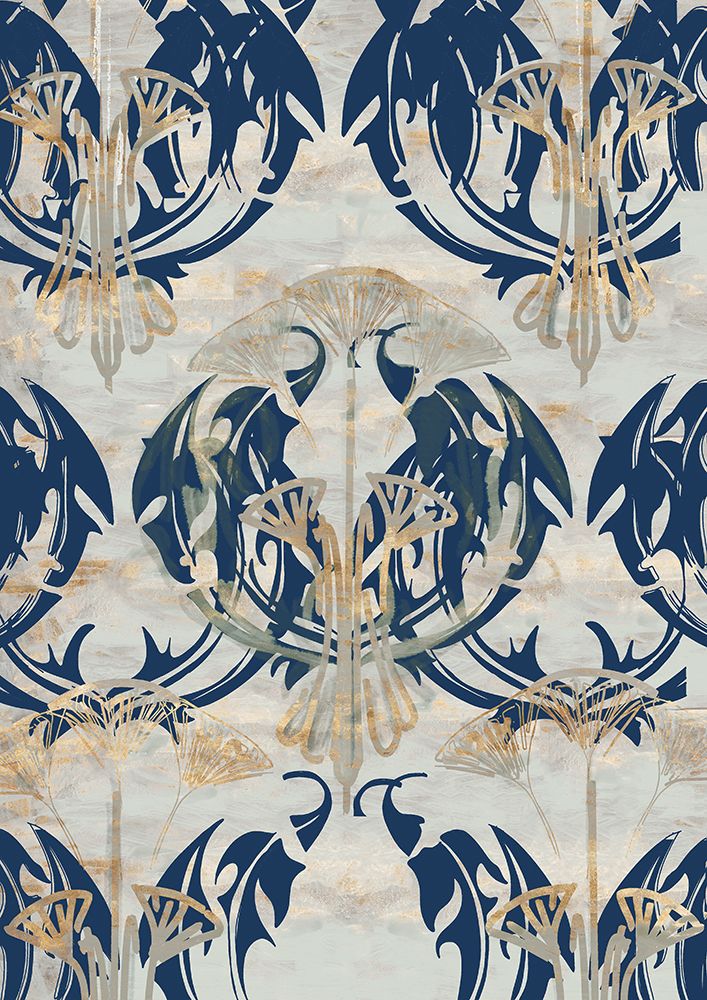 Blue Iris Wallpaper art print by Cartissi for $57.95 CAD