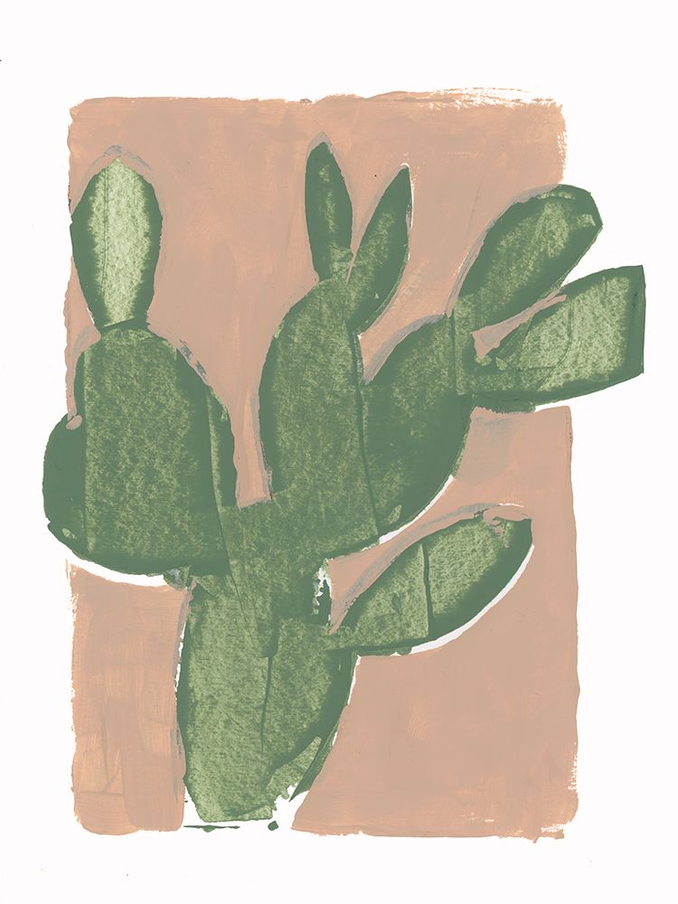 Pink Cactus I art print by Cartissi for $57.95 CAD
