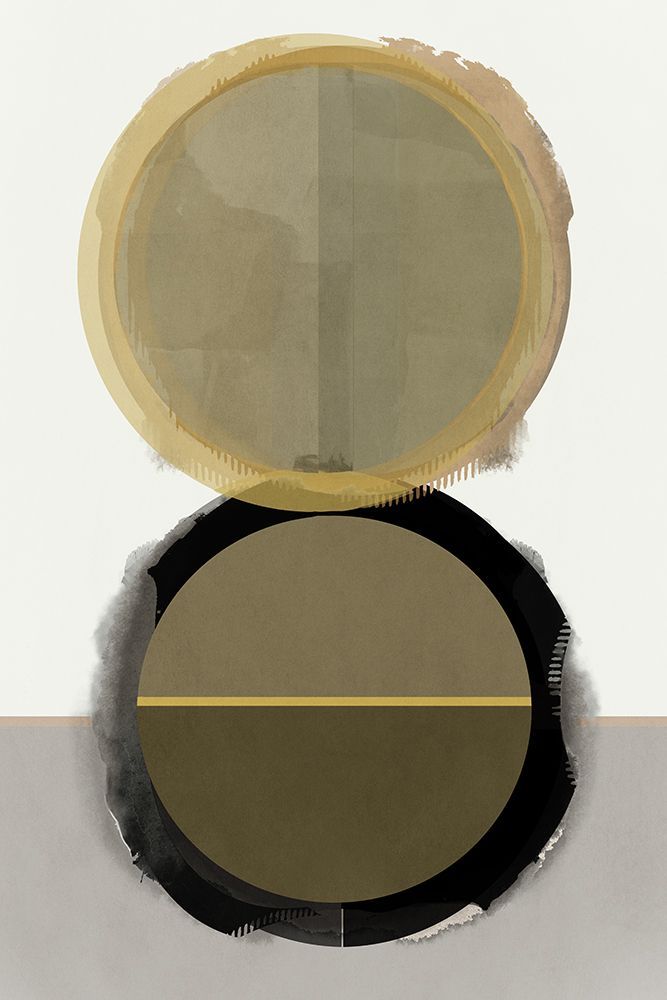 Gilded Circles II art print by Cartissi for $57.95 CAD