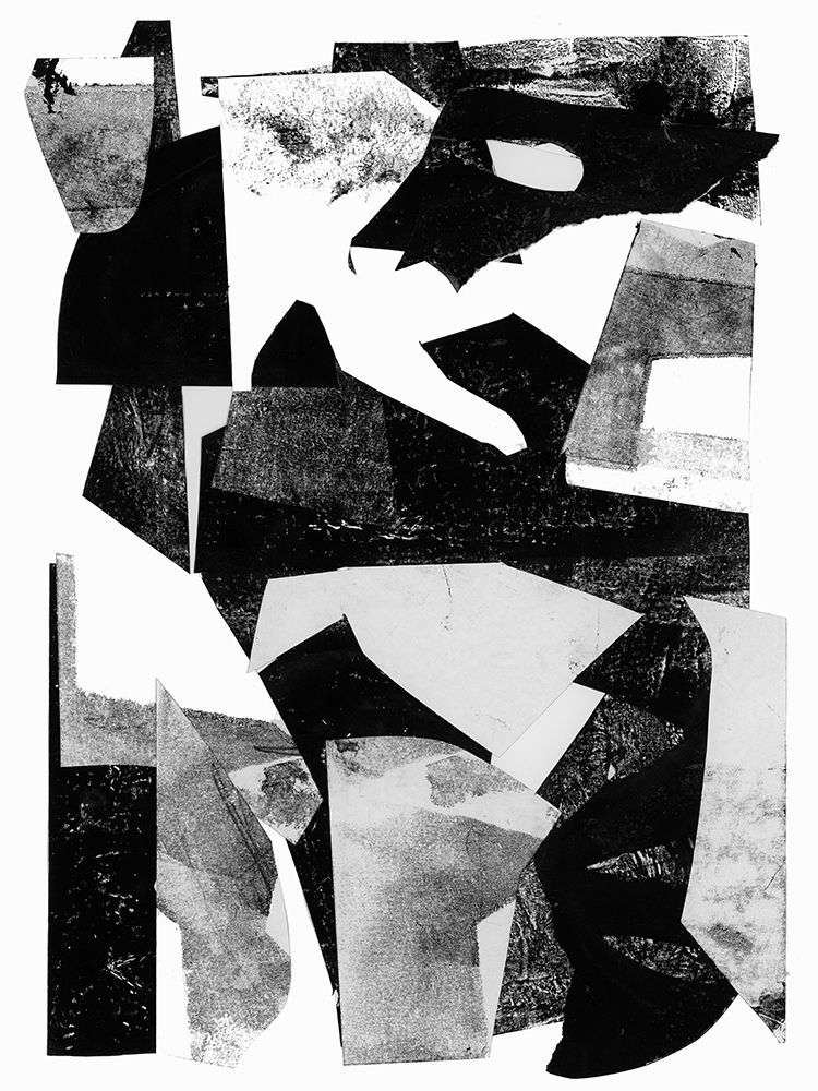 Jagged Black I art print by Cartissi for $57.95 CAD