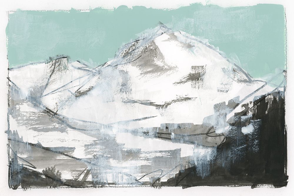 Mountain Blue I  art print by Cartissi for $57.95 CAD