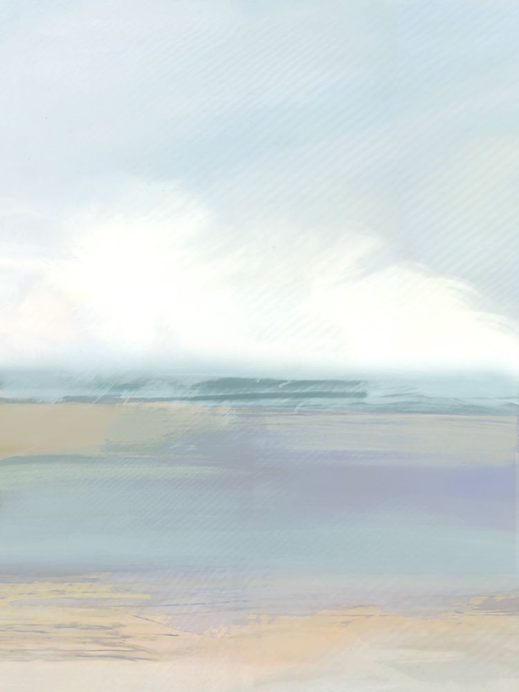 Blue Soft Landscape II art print by Cartissi for $57.95 CAD