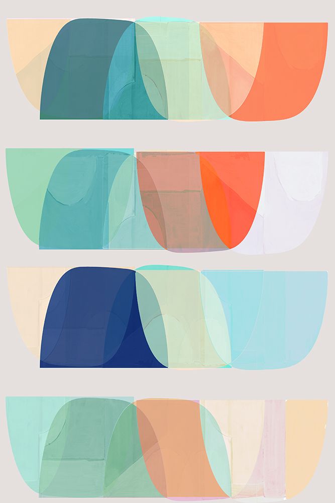 Rainbow Shapes II art print by Cartissi for $57.95 CAD