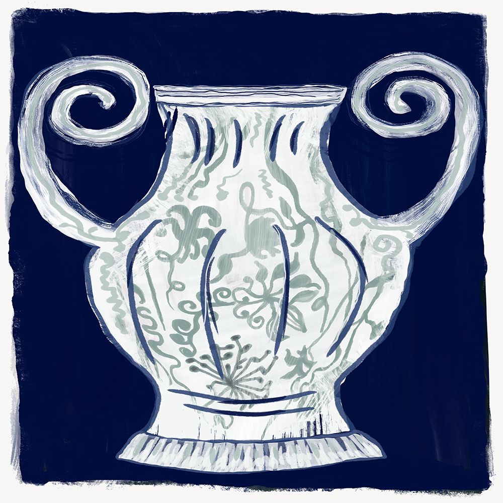 Le pot Bleu et Blanc art print by Cartissi for $57.95 CAD