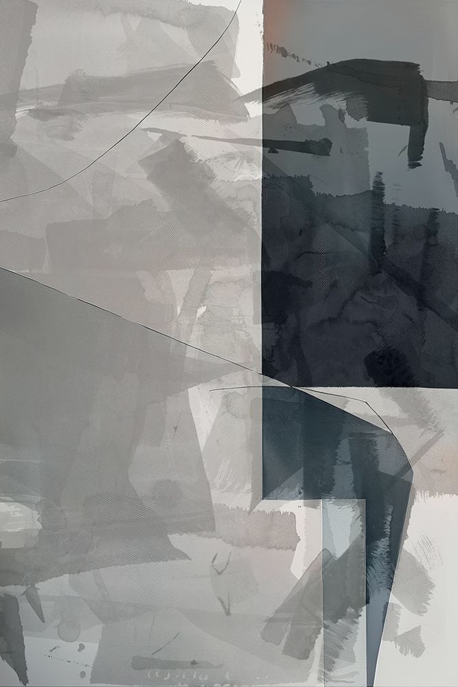 Abstract Monochrome Wash II art print by Cartissi for $57.95 CAD