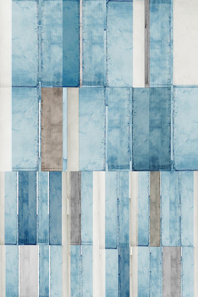 Structured Blues I art print by Cartissi for $57.95 CAD