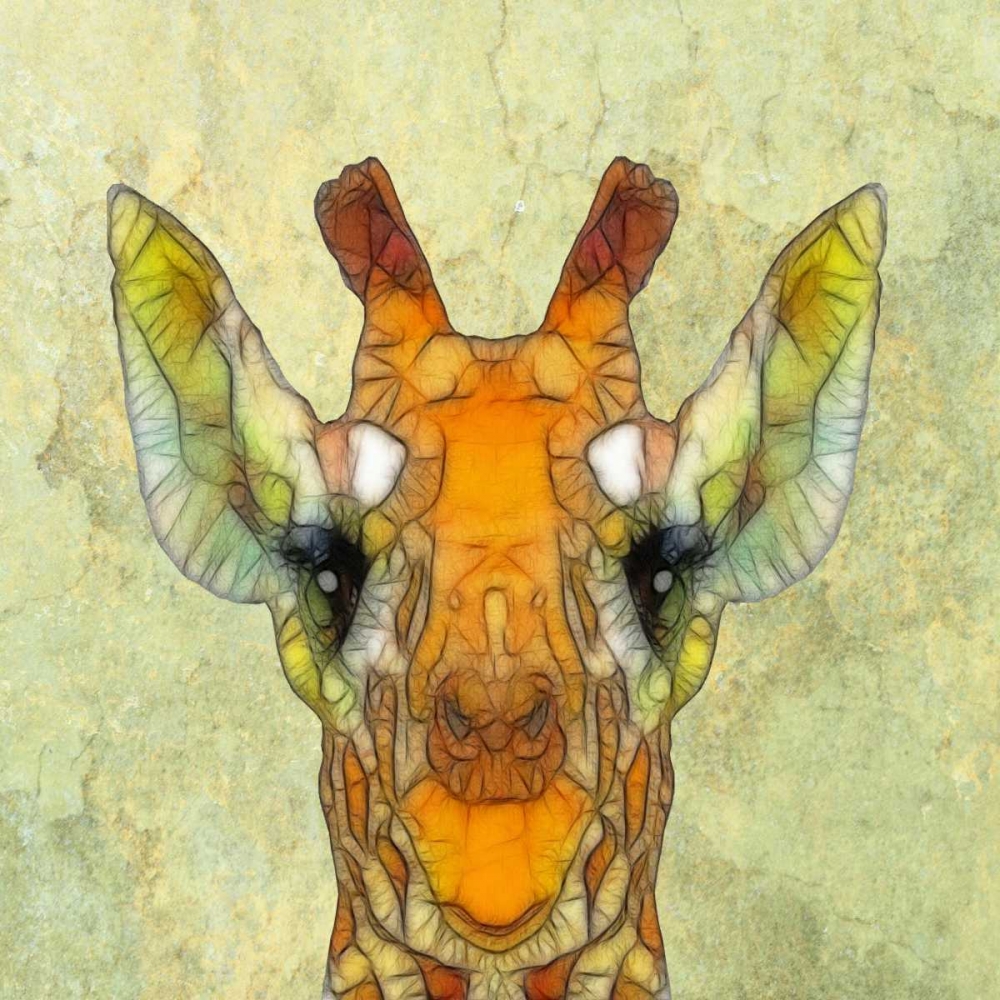 Abstract Giraffe Calf art print by Ancello for $57.95 CAD