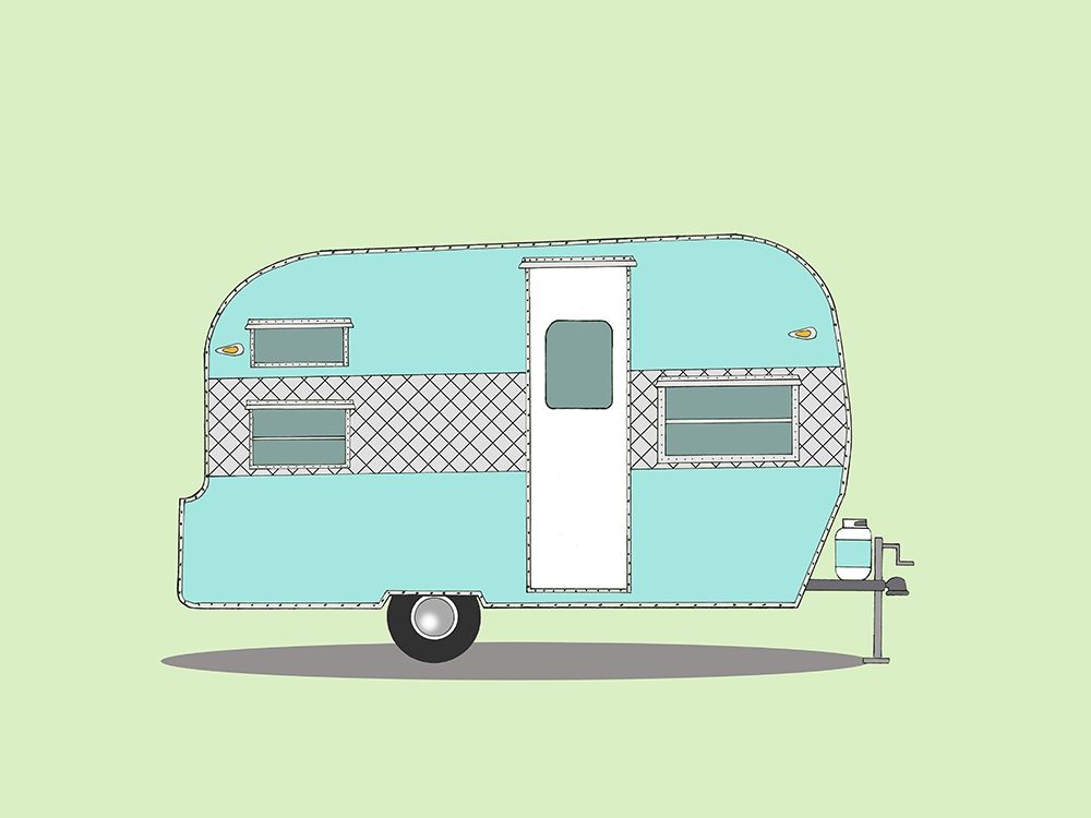Frolic Camper art print by Annie Bailey Art for $57.95 CAD