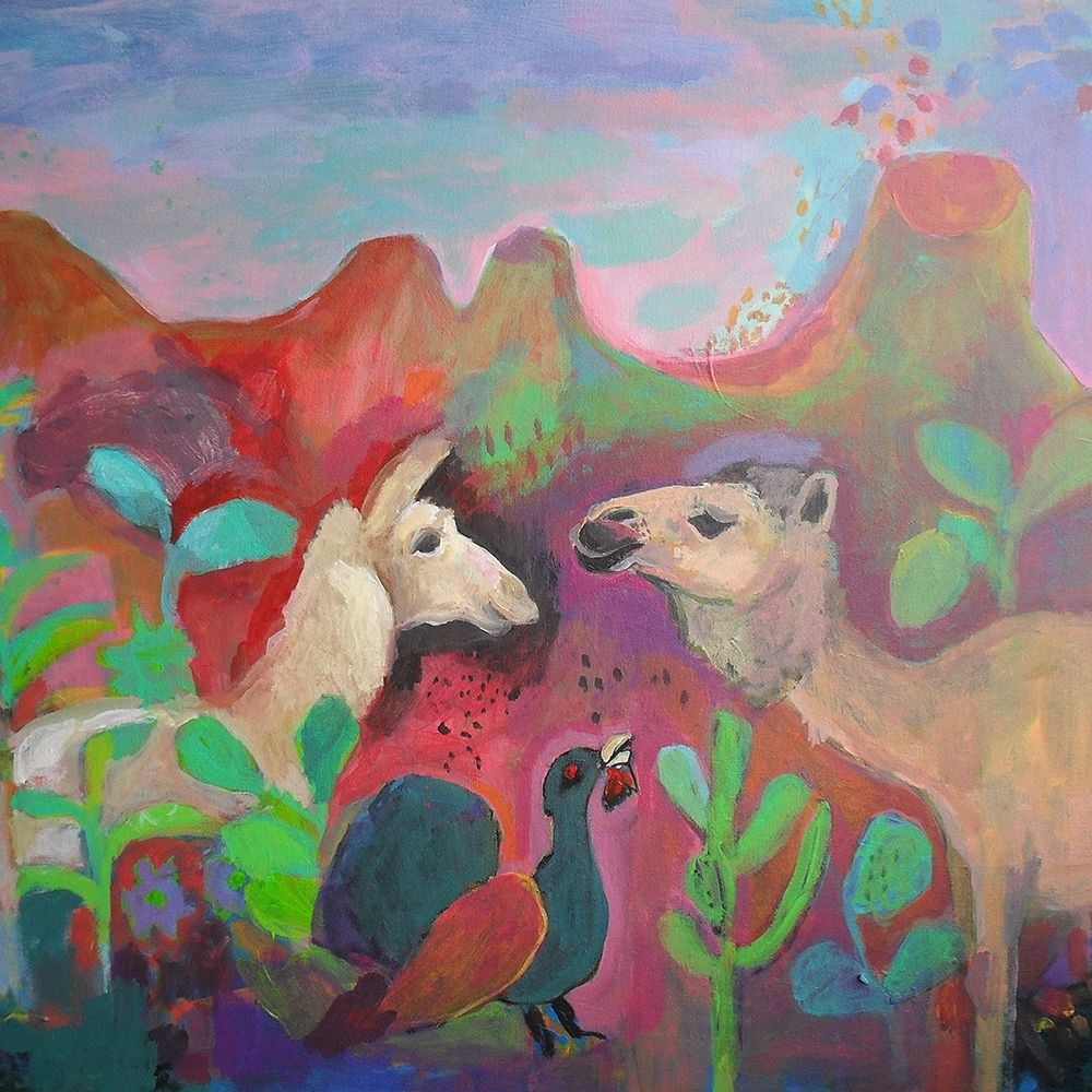 The Camel and the Llama art print by Iria Fernandez Alvarez for $57.95 CAD
