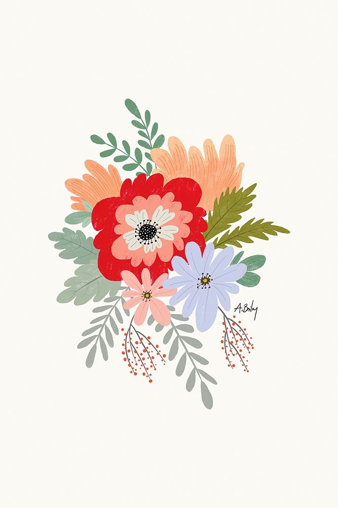 Spring Flowers art print by Annie Bailey Art for $57.95 CAD